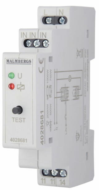 Sysäysrele Malmbergs, 1SL, 16A, 230V