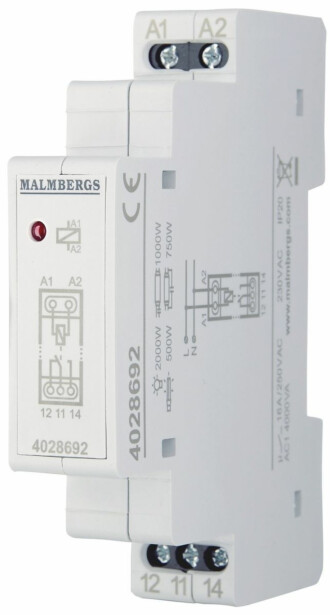 Apurele Malmbergs, 230V, 1-vaihto, 16A