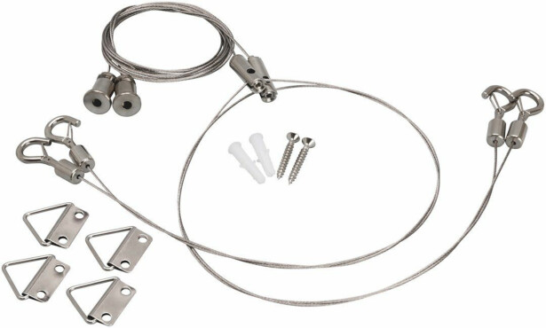 LED-paneelin vaijeriripustussarja Malmbergs Lux, 1,2m