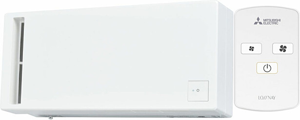 Mini-ilmanvaihtolaite Mitsubishi Electric Lossnay VL-50SR2-E, ilmavirta 15-51m³/h, IR-kaukosäädin, kiinteä sähkönsyöttö