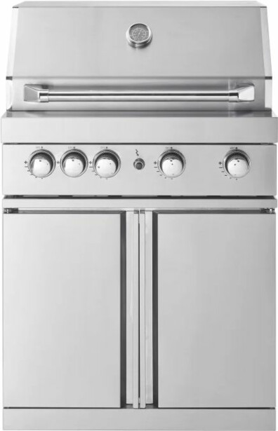 Vapaasti seisova kaasugrilli Myoutdoorkitchen Classic Line Stainless, 4 poltinta ja infrapunalämpö, rst