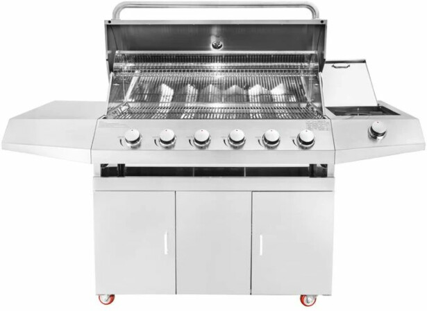 Kaasugrilli Myoutdoorkitchen, 6 poltinta + sivupoltin, vapaasti sijoitettava