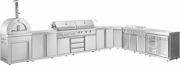 Kesäkeittiö Myoutdoorkitchen Washington, ruostumaton teräs