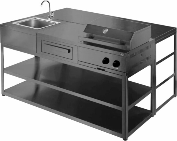 Kesäkeittiö Myoutdoorkitchen Nordic Line Stavanger, musta