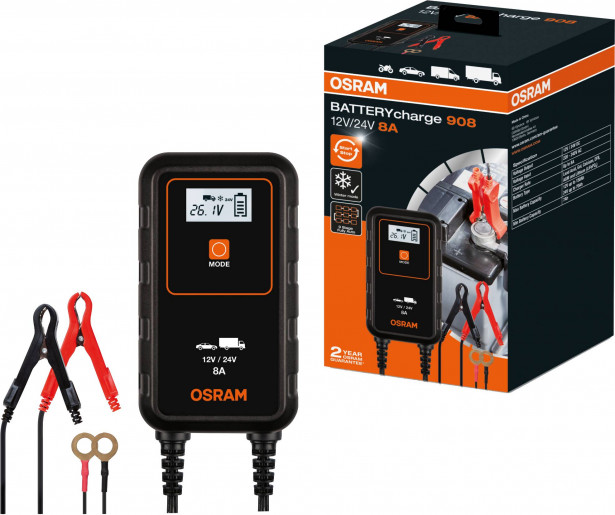 Akkulaturi Osram BatteryCharge 908