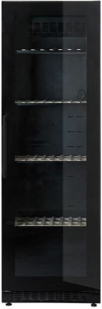 Viinikaappi mQuvée Velvet 125 Glass - VCS200FGB, musta