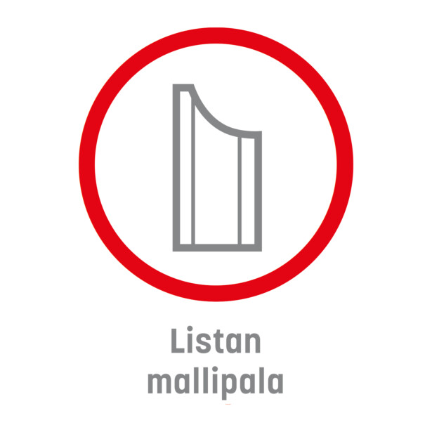 Cent paneelin tai listan mallipalatuote