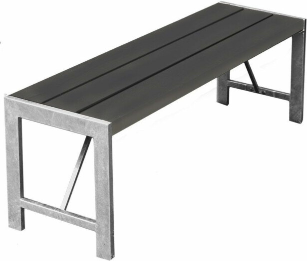 Penkki Hortus, H-malli, non-wood, galvanoitu runko, antrasiitti