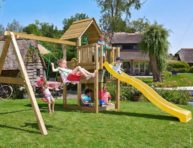 Leikkitornikokonaisuus Jungle Gym Cubby ja 2-Swing Module 220, ilman liukumäkeä