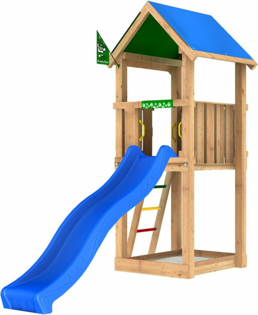 Leikkitornikokonaisuus Jungle Gym Castle 2.1, ilman liukumäkeä