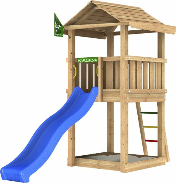 Leikkitornikokonaisuus Jungle Gym House 2.1, ilman liukumäkeä