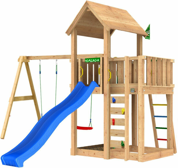 Leikkitorni Jungle Gym Mansion 2.1 ja 2-Swing Module 220, ilman liukumäkeä