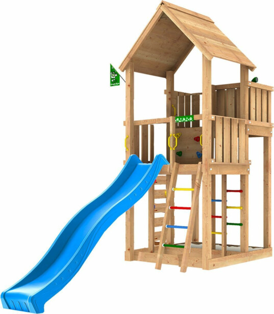 Leikkitorni Jungle Gym Palace 2.1, sininen liukumäki