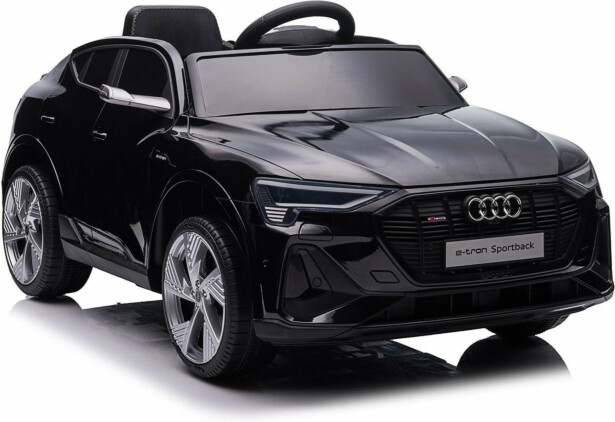 Lasten sähköauto Nordic Play Speed Q4 e-tron Sportsback 4X12V moottorit, EVA -renkaat, musta