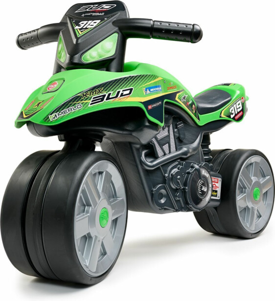 Leikkimoottoripyörä Falk Bud Racing, vihreä
