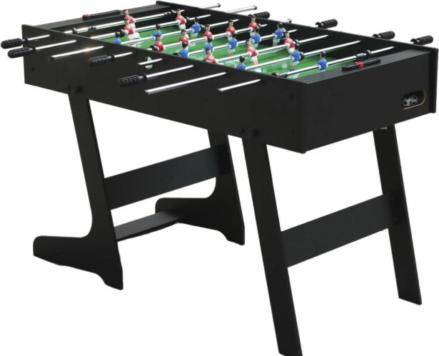 Pöytäjalkapallo Nordic Games, 86x65x136.5cm, kokoontaitettava, musta