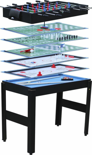 Monipelipöytä Nordic Games, 12-in-1, 90x50x124cm