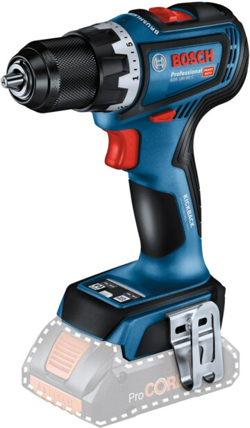 Akkuporakone Bosch Professional GSR 18V-90 C Solo, 18V, ilman akkua