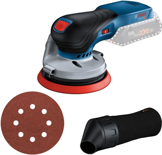 Akkuepäkeskohiomakone Bosch Professional GEX 18V-125 Solo, 18V, ilman akkua