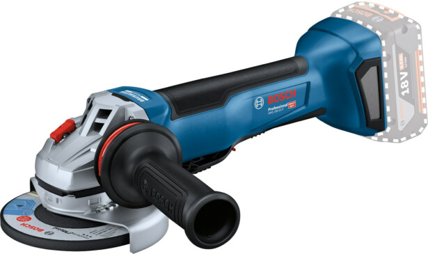 Akkukulmahiomakone Bosch Professional GWS 18V-10 P Solo, 18V, ilman akkua
