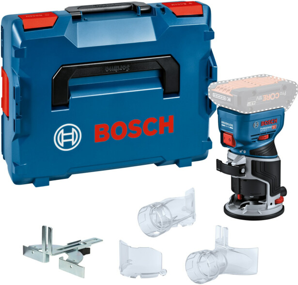 Akkuyläjyrsin Bosch Professional GKF 18V-8 Solo, 18V, ilman akkua + L-Boxx