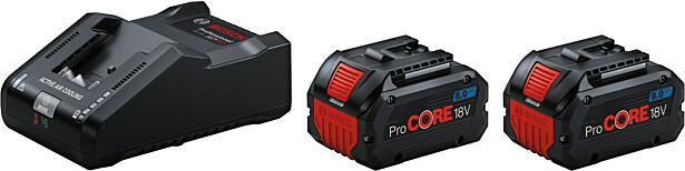 Akku- ja laturipaketti Bosch Professional ProCore GAL 18V-160, 18V, 2x8.0Ah