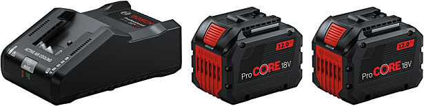 Akku- ja laturipaketti Bosch Professional 18V 2x12.0Ah ProCore GAL 18V-160