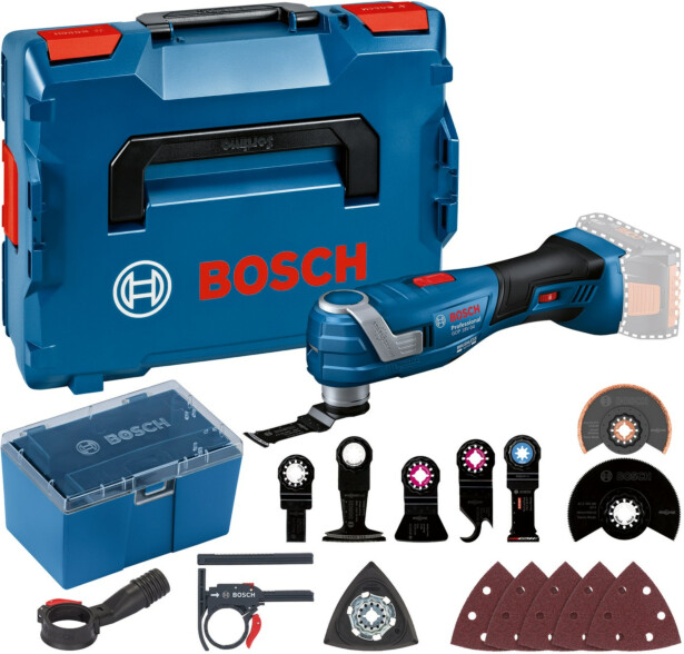 Akkumonitoimityökalu Bosch Professional GOP 18V-34 Starlock Solo, 18V, ilman akkua + L-Boxx KIT