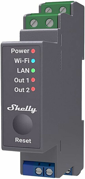 Ohjelmoitava Wi-Fi-rele Shelly Pro 2