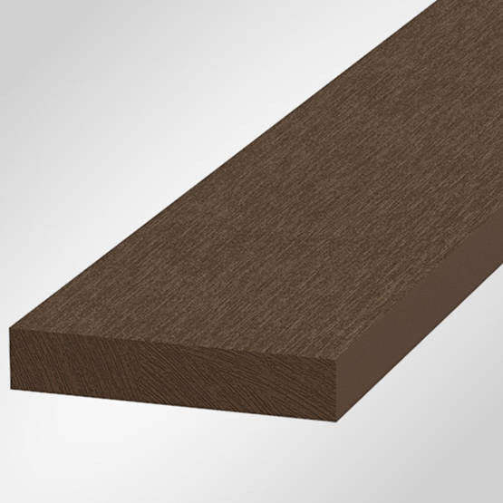 Reunalauta Onewood Basic, 15x80x4200mm, puukomposiitti, tummanruskea