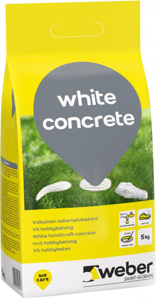 Valkobetoni Weber White Concrete, 5kg
