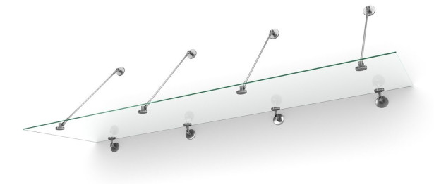 Ovikatos Designtak Easy Collection Stainless Tube, eri vaihtoehtoja