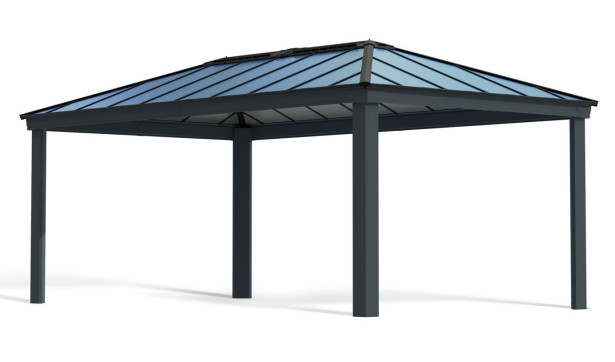 Paviljonki Palram-Canopia Dallas 6100, 3.6x6.1m, 12x20ft, harmaa