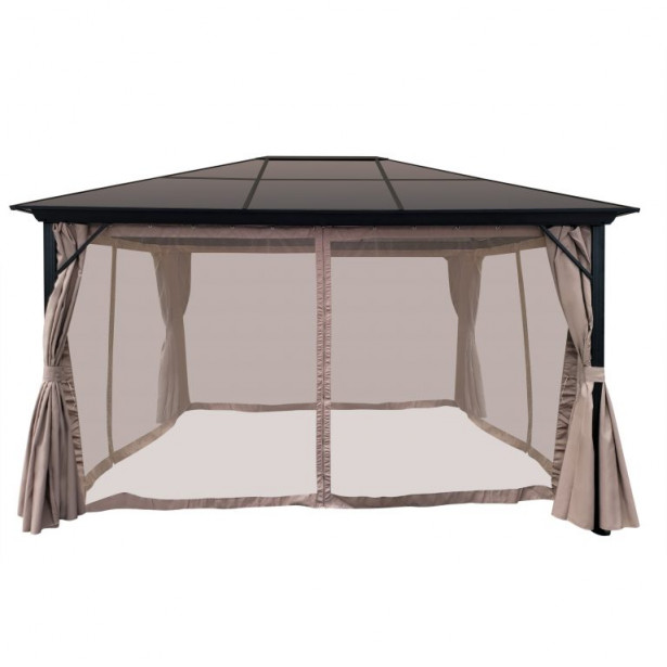 Paviljonki verhoilla  AB Polar 3x4m, beige