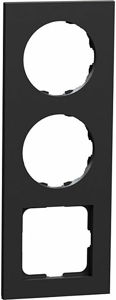 Peitelevy Schneider Electric ELKO One, 3-osainen, 2x pyöreä aukko + 1x 56x56-neliöaukko