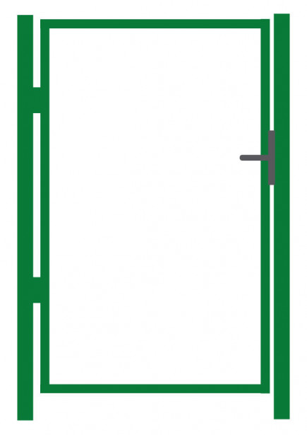 Käyntiportin runko AB Polar, korkeus 100cm, leveys 100cm 