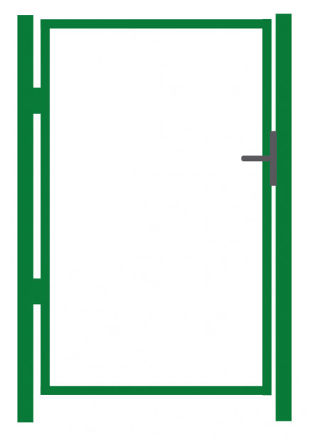 Käyntiportin runko, korkeus 125cm, leveys 100cm 