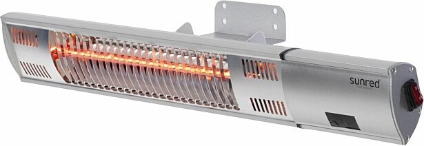 Infralämmitin Pistesarjat Sunred Ultra Wall, IP54, 2000W, hopea