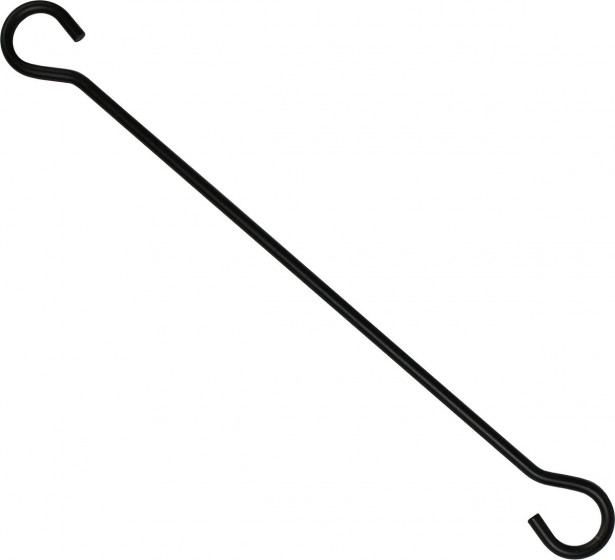 Ripustuskoukku Pisla, 30cm, musta