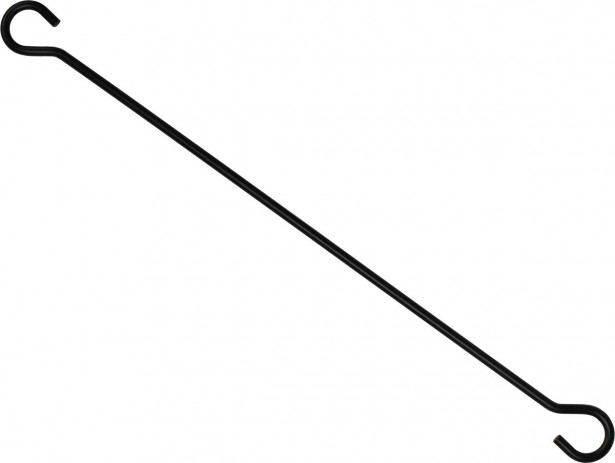 Ripustuskoukku Pisla, 40cm, musta