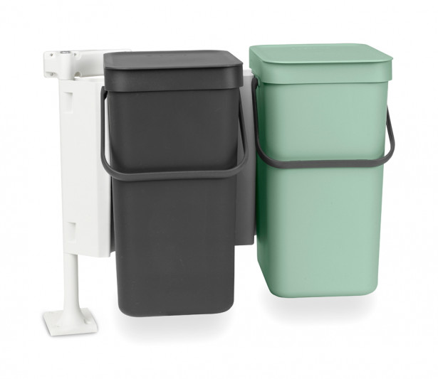 Roska-astia Brabantia Sort & Go Built-In-Bin Jade Green/Grey eri kokoja