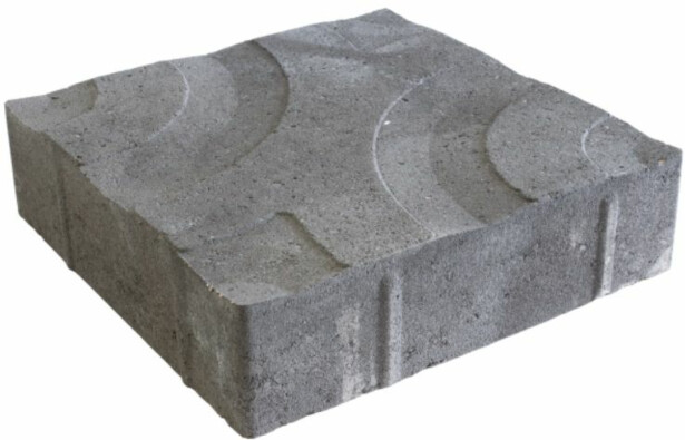 Betonilaatta Rudus Riimulaatta, 298x298x80mm, musta
