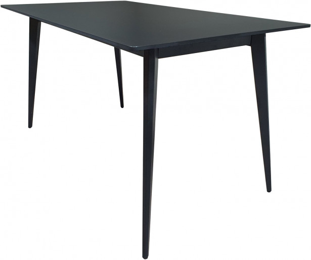Ruokapöytä Tenstar Stone, 140x80cm, musta