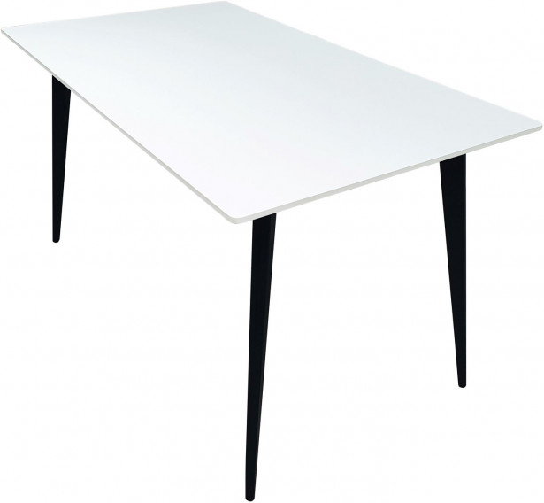 Ruokapöytä Tenstar Stone, 140x80cm, valkoinen
