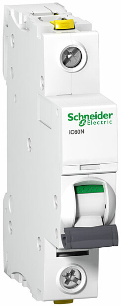 Johdonsuojakatkaisija Schneider Electric Acti 9 iC60N 1P C6A 6kA DIN-kiskoon