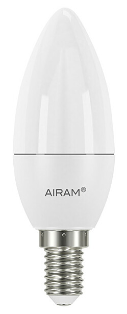 LED-kynttilälamppu Airam Pro C35 830, saunaan, E14, 2700K, 470lm