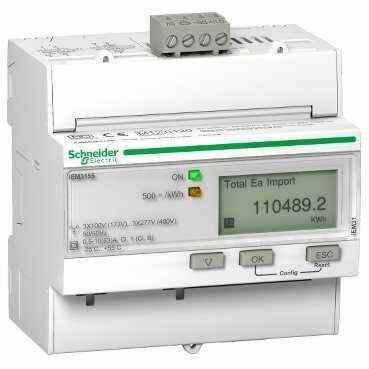 Energiamittari Schneider Electric Acti 9 iEM3155 63A Modbus I/O MID