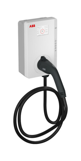 Sähköauton latausasema ABB Terra AC W7-G5-RD-MC-0 wallbox, Type2, 7kW (1x32A), 5m kaapeli, MID sertifioitu, RFID ja 4G