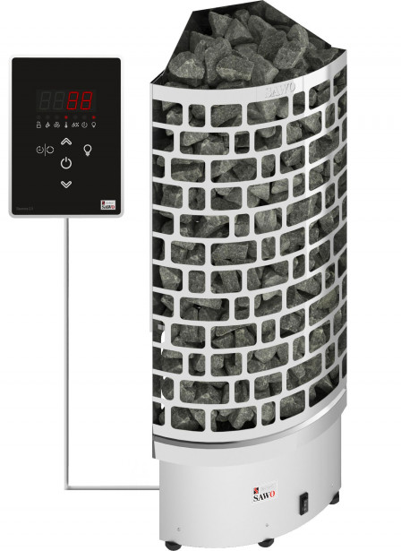 Sähkökiuas SAWO Aries Corner Ni2, 9kW, 8-14m³, erillinen ohjaus