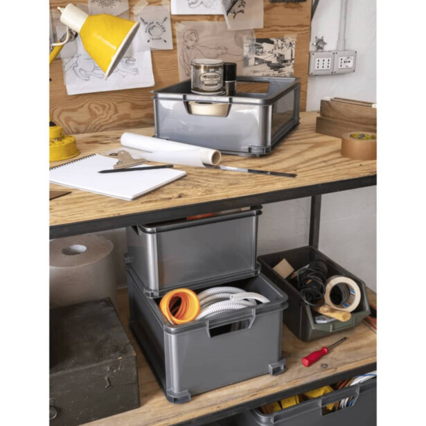 Säilytyslaatikko Curver Unibox L 30 l harmaa